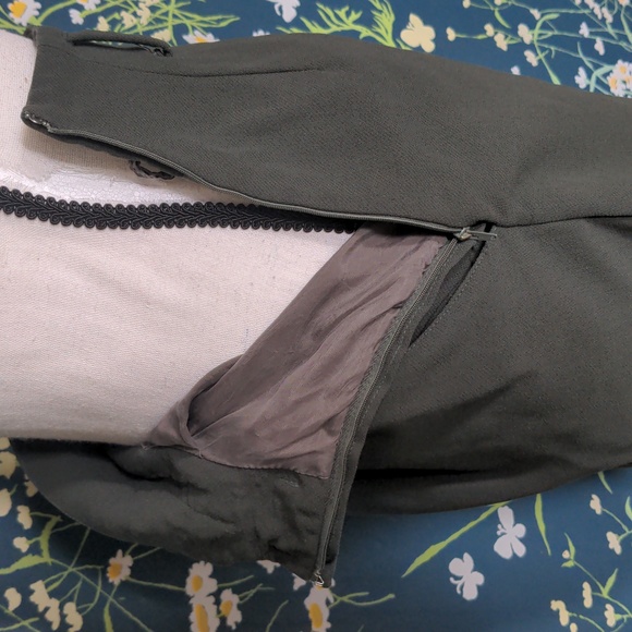 Vintage Armani Suit Jacket & Skirt Small Green Bergdorf Goodman Milano - Picture 11 of 13